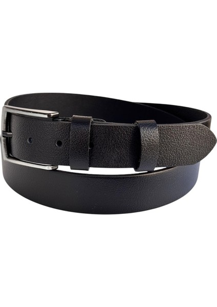 Siyah Büyük Beden Hakiki Deri 4 Cm. Tokalı Düz Model Erkek Kemer - 400-BATTAL fiyatları