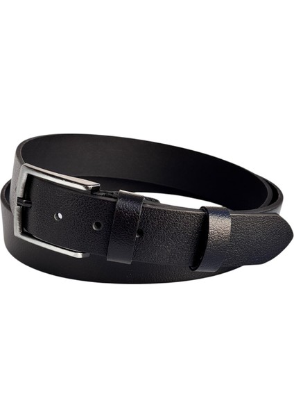 Siyah Büyük Beden Hakiki Deri 4 Cm. Tokalı Düz Model Erkek Kemer - 400-BATTAL modelleri