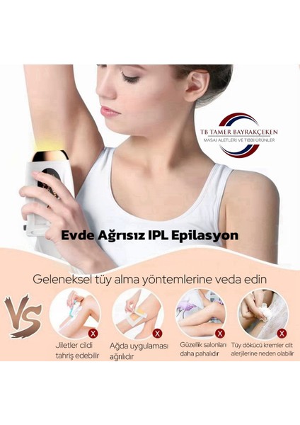 IPL Lazer Epilasyon Cihazı 990.000 Atım Manuel & Otomatik Mod – Acısız Kalıcı Tüy Giderme – 5 Seviye Işık fırsatları