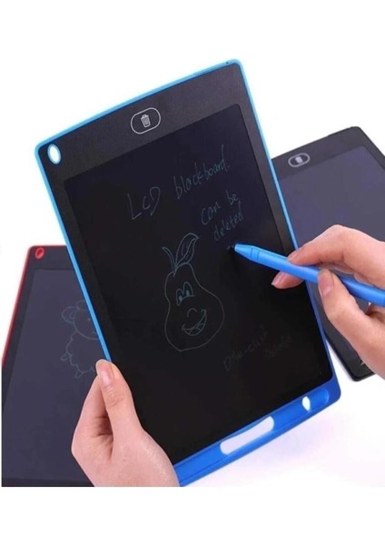 12 Inc Dijital Çocuk Yazı Tableti LCD Çizim Tahtası Mavi Btb-5