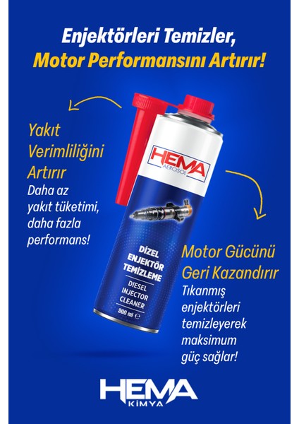 Dizel Enjektör Temizleyici - 300 Ml, Motor Performansını Artıran Etkili Enjektör Bakımı