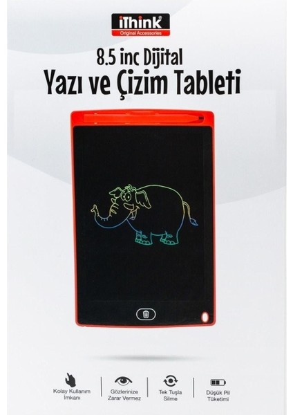 8.5 Inc Dijital Yazı ve Çizim Tableti Kırmızı fırsatları
