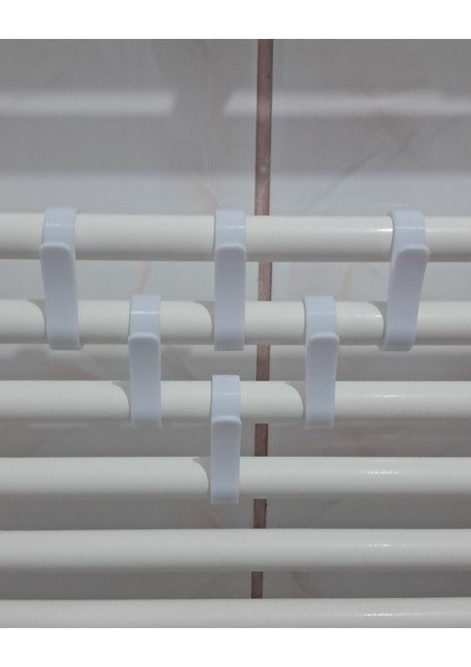 Banyo Kalorifer Askısı 6'lı Set Sağlam, Şık ve Yer Kaplamayan Tasarım