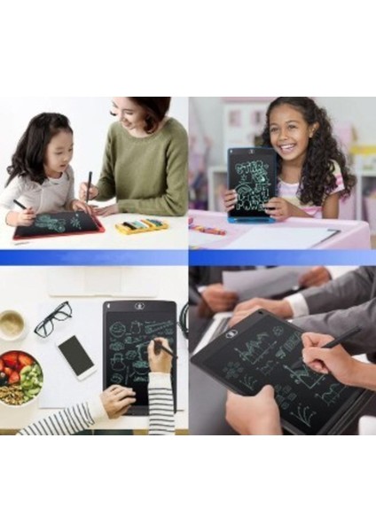 Writing Tablet 12 Inç LCD Dijital Kalemli Çizim Yazı Tahtası Grafik Not Yazma Eğitim Tableti CK97