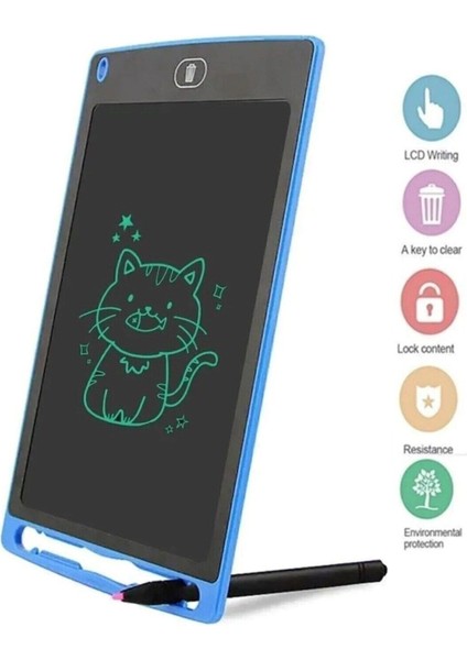 8.5 Inç LCD Digital Çocuk Yazı Çizim Tableti - Turkuaz fiyatları