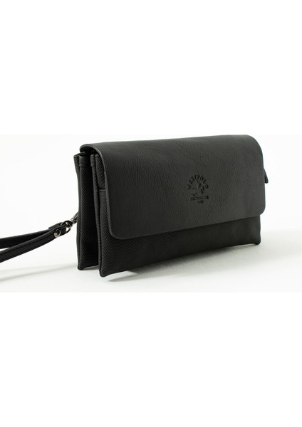 West Polo 5008 Kanvas El Çantası El Portföyü Clutch Çanta