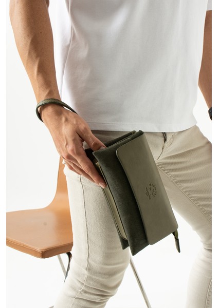 5008 Kanvas El Çantası El Portföyü Clutch Çanta