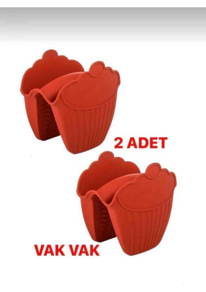 Silikon Fırın Eldiveni 2li Vak Vak Seti