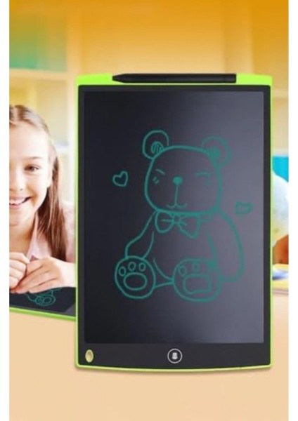 Çocuklar Için LCD Yazma Tableti, 10 Inç Silinebilir Yeniden Kullanılabilir Çizim Tableti Uyumlu