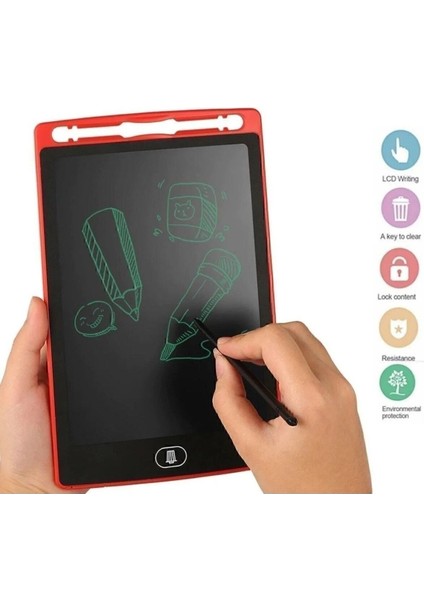 Writing Tablet LCD Dijital Kalemli Çizim Yazı Tahtası Grafik Not Yazma Eğitim Tableti