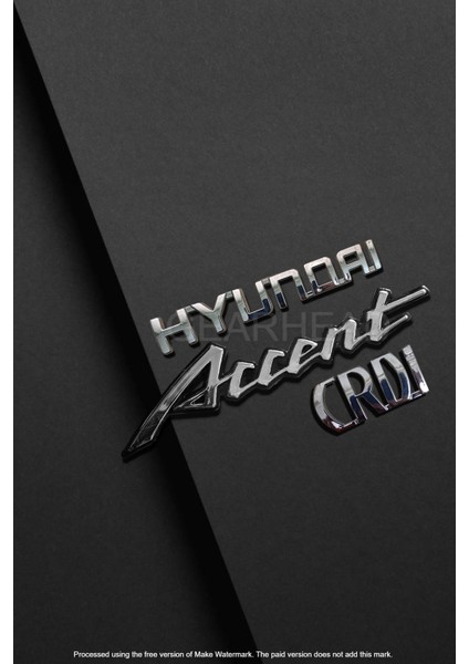 Hyundai, Accent ve Crdi Bagaj Yazısı Arma 3lü Takım