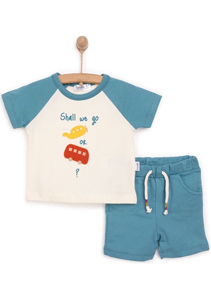 Yenidoğan Sürprise Travel Tshirt-Şort Erkek Bebek