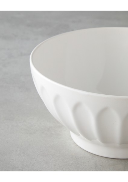 Hecha Seramik Karıştırma Kabı 23 x 12 cm Krem