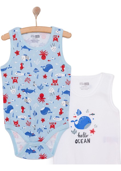 Deniz Desenli 2'li Atlet Body
