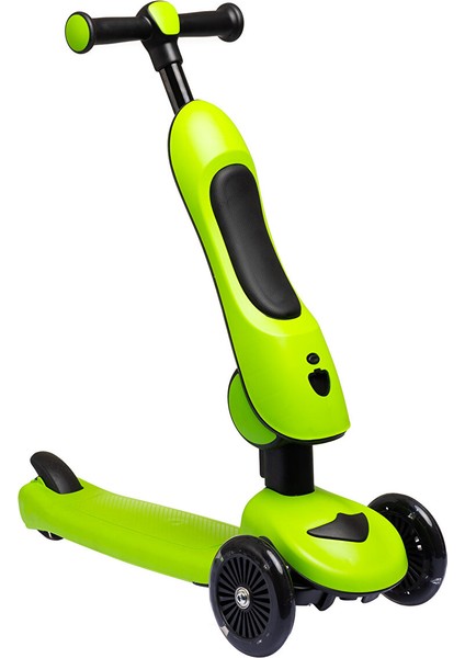 Funride Oturmalı Işıklı Scooter Yeşil