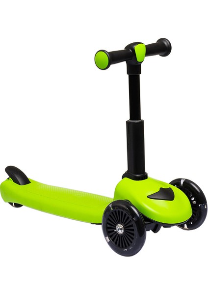 Funride Oturmalı Işıklı Scooter Yeşil