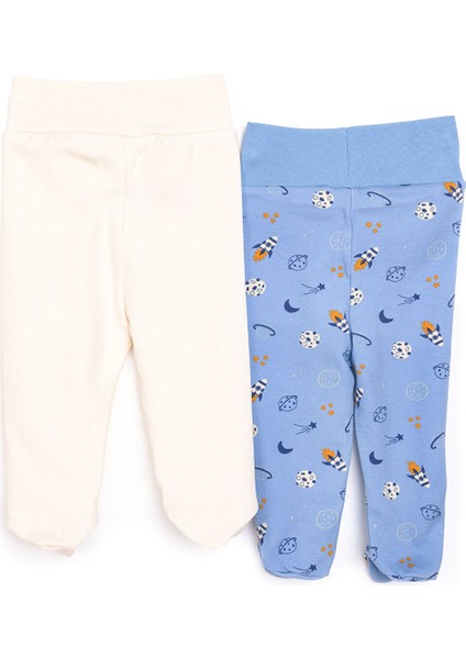 Yenidoğan Geniş Bel Zürafa Desenli 2li Patikli Alt Erkek Bebek fiyatları
