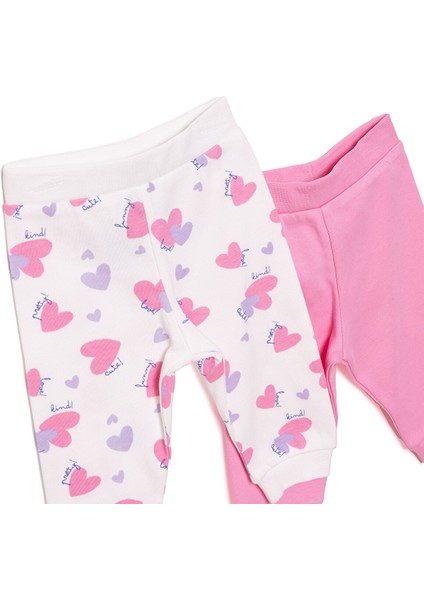 Basic Kız Kalp Desenli 2li Patiksiz Alt Kız Bebek modelleri