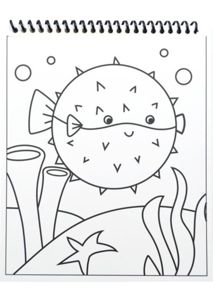 Boya ve Sil Aktivite Boyama Kitabı - Deniz Canlıları modelleri