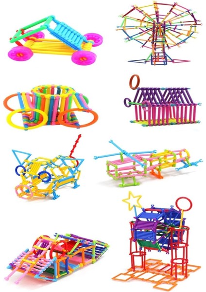 Oyuncak Geometrik Çubuklar 120 Parça Bloklar Yapboz Puzzle Zeka Renk Algı Gelişim Eğitici Oyuncak fırsatları