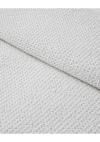 Endless Charm Jakarlı Çift Kişilik Pike 200 x 220 cm Beyaz