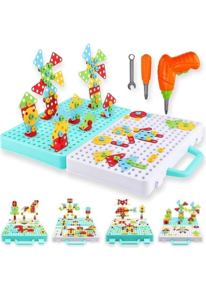 Fx Oyuncak 3D Yaratıcı 340 Parça Matkaplı Tamir Seti URT014-001 Star Collection 210035 modelleri