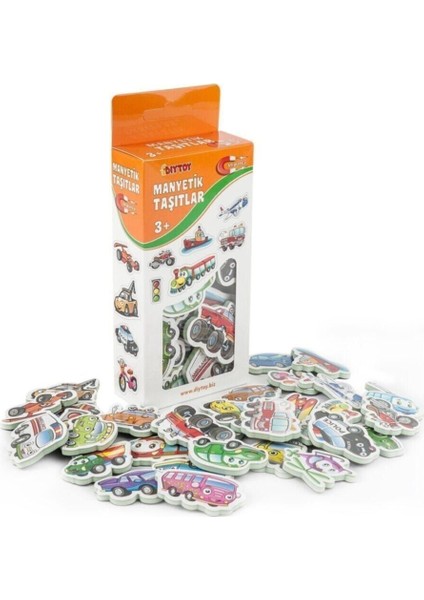 3'lü Manyetik Hayvanlar - Meyveler Sebzeler - Taşıtlar Magnet - 0 - 2 Yaş - Çok Renkli fiyatları