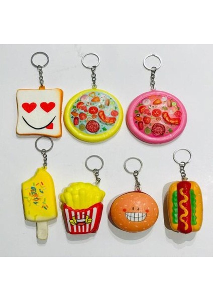 6 Adet Squishy Seti Farklı Modellerde Ufak Boy Sukuşi Oyunu 6 Lı Set 5-8 cm Arası modelleri