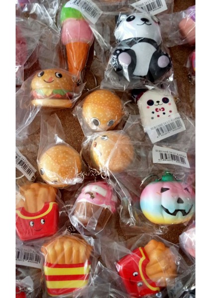 6 Adet Squishy Seti Farklı Modellerde Ufak Boy Sukuşi Oyunu 6 Lı Set 5-8 cm Arası indirimleri