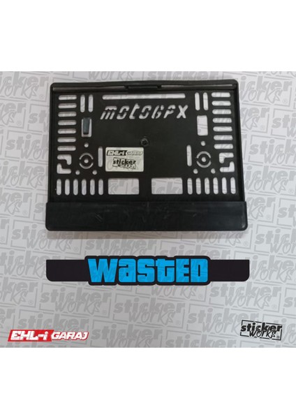 Wasted Motor Plakalık - Mavi