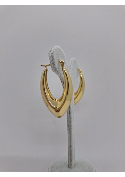 Çelik Halka Küpe 3,5 cm