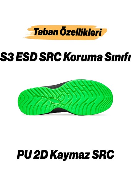 Iş Güvenliği Ayakkabısı 45 Numara Kompozit Burun Bağcıklı Inşaatçı Ayakkabı S3 Esd Src Koruma Sınıfı modelleri
