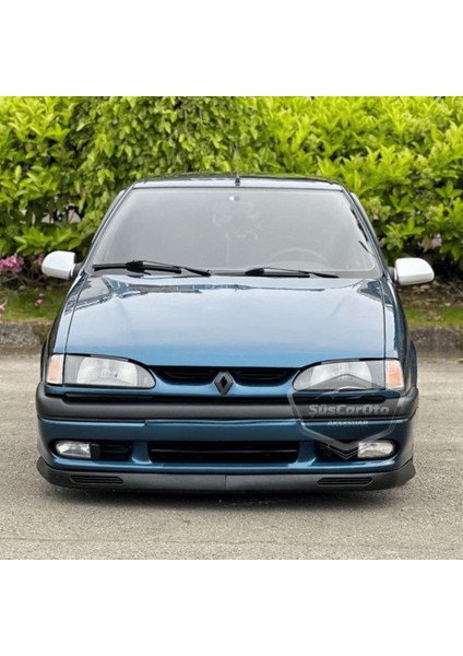 Renault 19 Europa 1994-2001 Uyumlu Üniversal V2 Laguna Lip Esnek Ön Lip 2 Parça Tampon Altı Dil Karlık Ön Ek