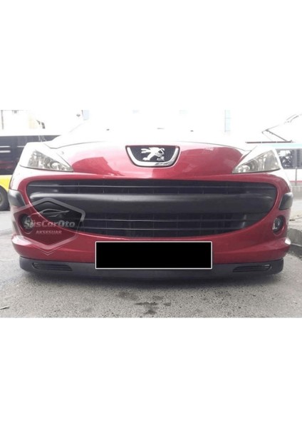 Peugeot 207 2006-2014 Uyumlu Üniversal V2 Laguna Lip Esnek Ön Lip 2 Parça Tampon Altı Dil Karlık Ön Ek fırsatları
