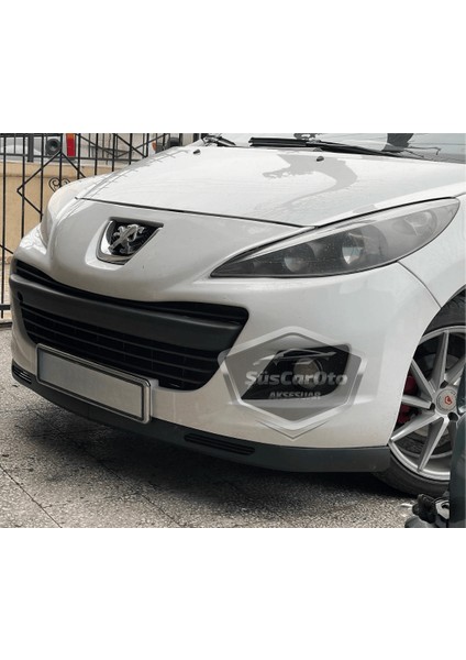Peugeot 207 2006-2014 Uyumlu Üniversal V2 Laguna Lip Esnek Ön Lip 2 Parça Tampon Altı Dil Karlık Ön Ek indirimleri