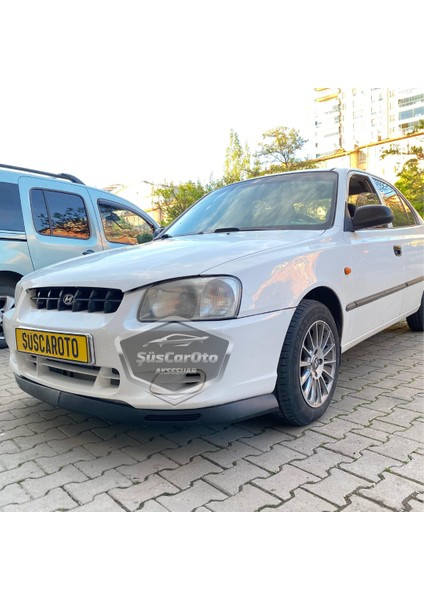 Hyundai Accent Admire Milenyum 2000-2006 Uyumlu Üniversal V2 Laguna Lip Esnek Ön Lip 2 Parça Tampon Altı Dil Karlık Ön Ek modelleri