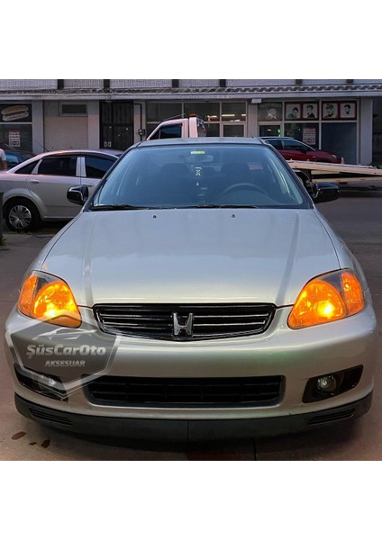 Honda Civic Ies Ek Ej 1996-2000 Uyumlu Üniversal V2 Laguna Lip Esnek Ön Lip 2 Parça Tampon Altı Dil Karlık Ön Ek