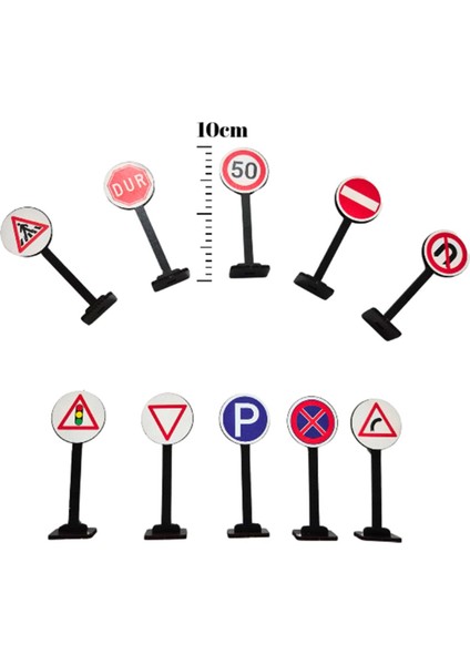 Trafik Işaretleri Eğitici Ahşap Oyuncak modelleri