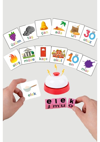 Montessori Eğitici Oyun - Rubik Türkçe Bulmaca Oyunu - Harfleri Tanımak Için Eğlenceli Çözüm fırsatları