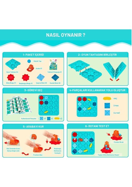 Code & Go Kodlama Oyuncağı, Stem, Mantıksal Yol Yapım Oyuncağı, Eğitici Oyuncak, Zeka ve Akıl Oyunu