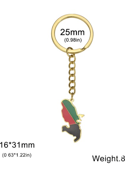 Skyrim Martinique Ulusal Harita Kolye Anahtarlık Paslanmaz Çelik Ulusal Harita Moda Sevgililer Günü Takı Hediyerenk:gümüş (Yurt Dışından)