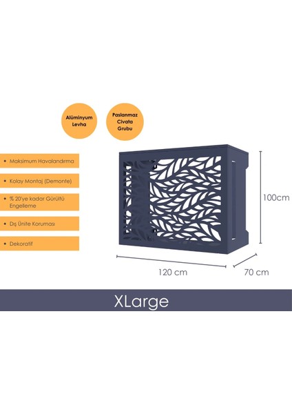 Klima Gizleme Paneli XLarge (70X120X100 cm)
