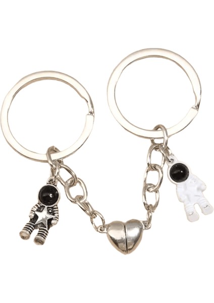 Yeni Tasarım Anahtarlık Astronot Yıldız Manyetik Düğme Anahtarlık Çift Arkadaş Hediyeler Dıy El Yapımı Takı Için Spaceman Anahtar Zincirleri (Yurt Dışından)