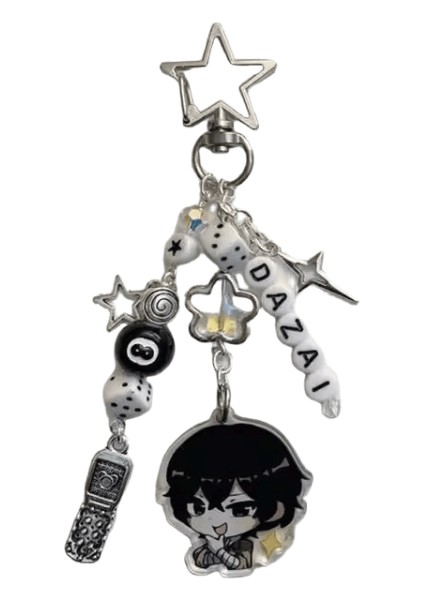 Bsd Dazai Osamu ve Chuuay Anahtarlık Bungou Sokak Köpekleri Soukoku Ilham Anahtarlıkrenk:beyaz (Yurt Dışından)