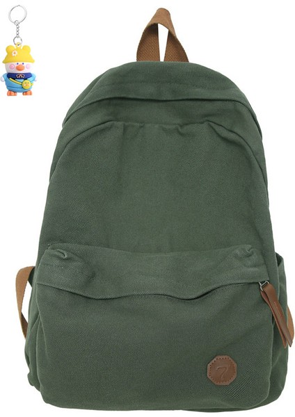 Kanvas Çanta Üniversite Öğrencisi Büyük Kapasiteli Dışarı Çıkış Sırt Çantası Lise Okul Çantası (Yurt Dışından)