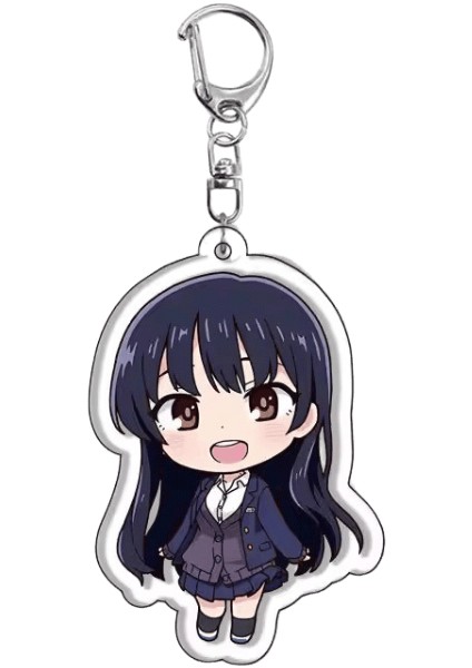 Tehlikeli Şeyler Karikatür Anime Anahtarlıklar Figürler Yamada Anna Shinichiro Ichikawa Sevimli 2d Araba Çantası Anahtarlık Kolye Dekorasyon (Yurt Dışından)