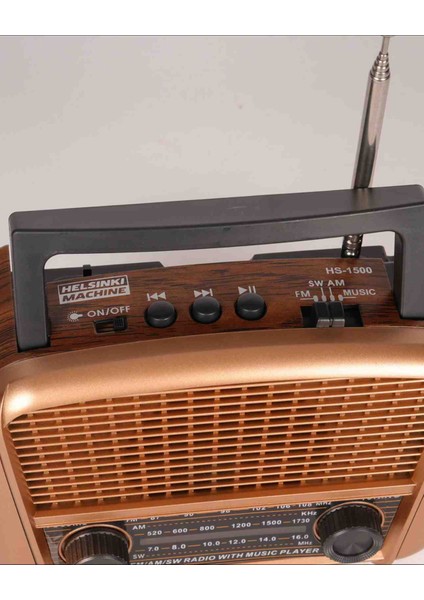 HS-1600 Taşınabilir Nostaljik Radyo Hoparlör USB Tf Aux Destekli fiyatları