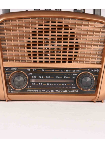 HS-1600 Taşınabilir Nostaljik Radyo Hoparlör USB Tf Aux Destekli modelleri