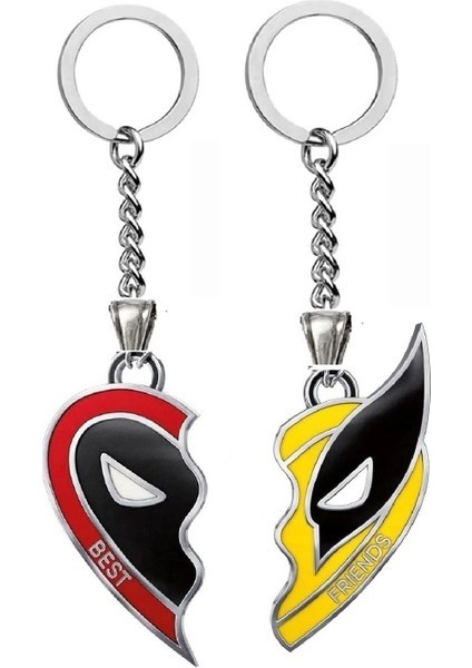 Deadpool & Wolverine Best Friends Sevgili Çift Arkadaşlık Anahtarlık (Yurt Dışından)