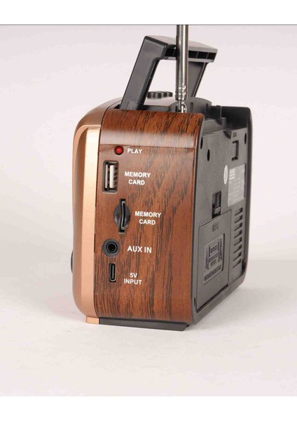 HS-1600 Taşınabilir Nostaljik Radyo Hoparlör USB Tf Aux Destekli fırsatları